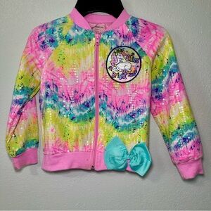 Nickelodeon Unicorn Shine Bright Jacket For Girls - Size 4-5 T